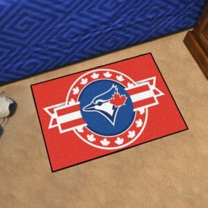 Toronto Blue Jays Starter Mat Accent Rug - 19in. x 30in. Patriotic Starter Mat-18556
