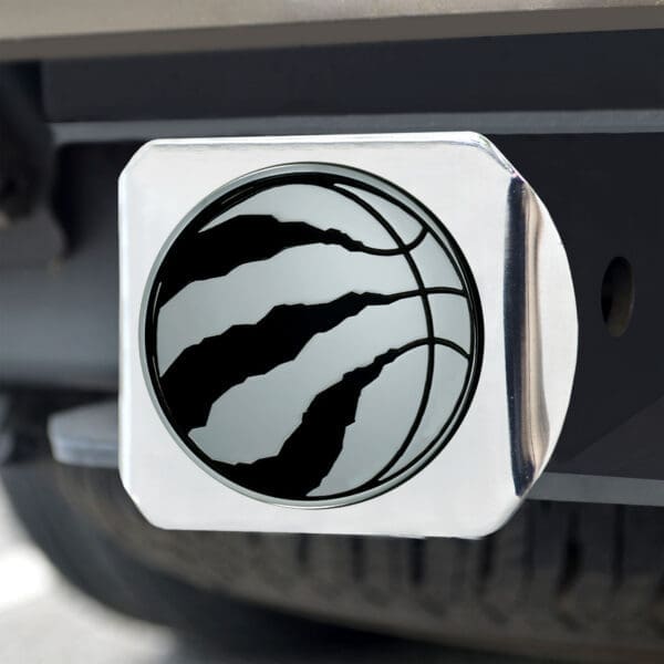 Toronto Raptors Chrome Metal Hitch Cover with Chrome Metal 3D Emblem-25125