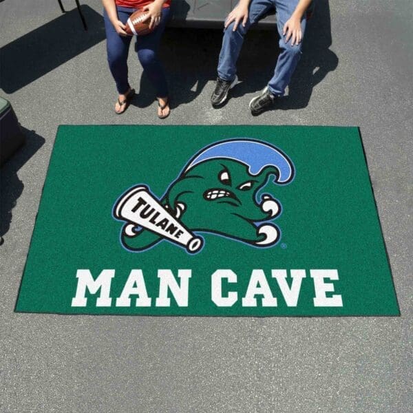Tulane Green Wave Man Cave Ulti-Mat Rug - 5ft. x 8ft.-23090