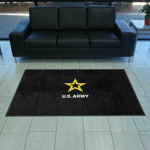 U.S. Army 4X6 High-Traffic Mat with Durable Rubber Backing - Landscape Orientation-38781