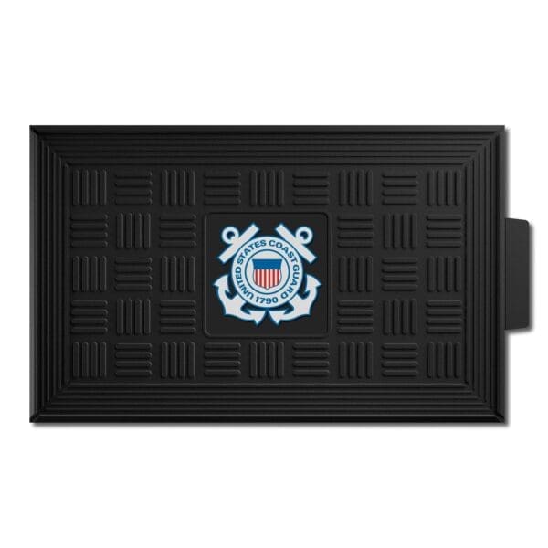 Military - U.S. Coast Guard - Heavy Duty Vinyl Medallion Door Mat - 19.5in. x 31in. - Image 2
