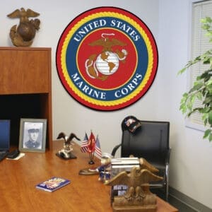 U.S. Marines 44in. Round Mat-6683