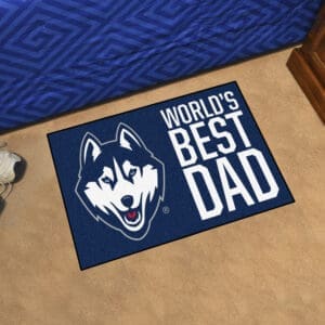 UConn Huskies Starter Mat Accent Rug - 19in. x 30in. World's Best Dad Starter Mat-31207