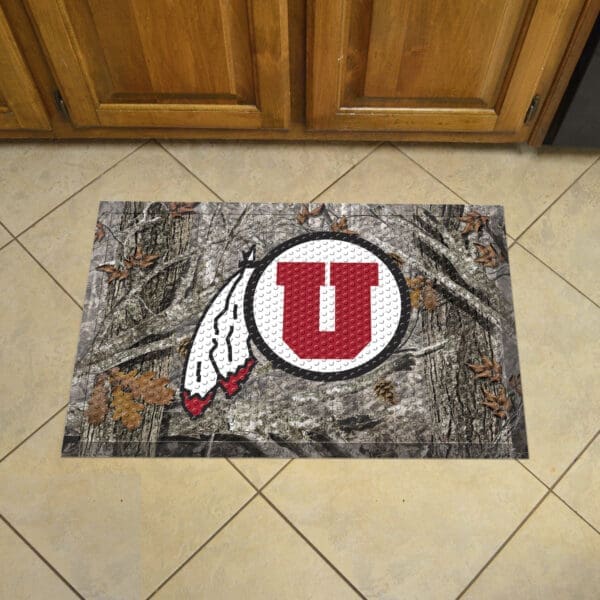 Utah Rubber Scraper Door Mat Camo-32885