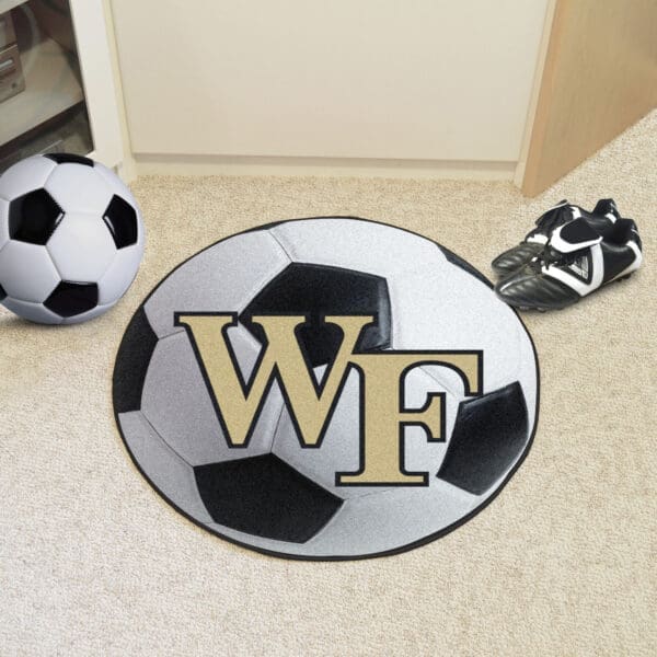 Wake Forest Demon Deacons Soccer Ball Rug - 27in. Diameter-619