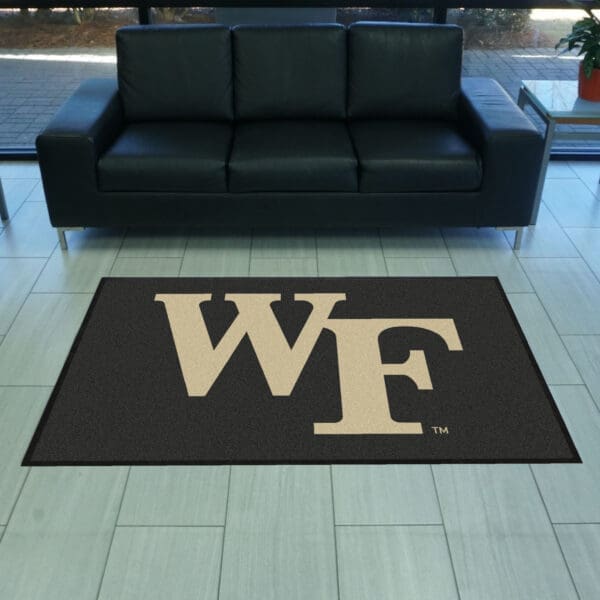 Wake Forest4X6 High-Traffic Mat with Durable Rubber Backing - Landscape Orientation-9821