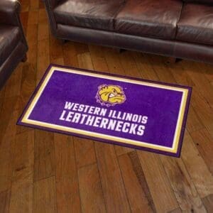 Western Illinois Leathernecks 3ft. x 5ft. Plush Area Rug-27006
