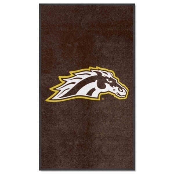NCAA - Western Michigan University Broncos - 3X5 High-Traffic Mat with Durable Rubber Backing - Portrait Orientation - Image 2