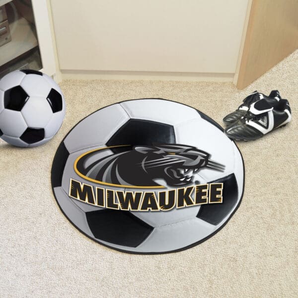 Wisconsin-Milwaukee Panthers Soccer Ball Rug - 27in. Diameter-556